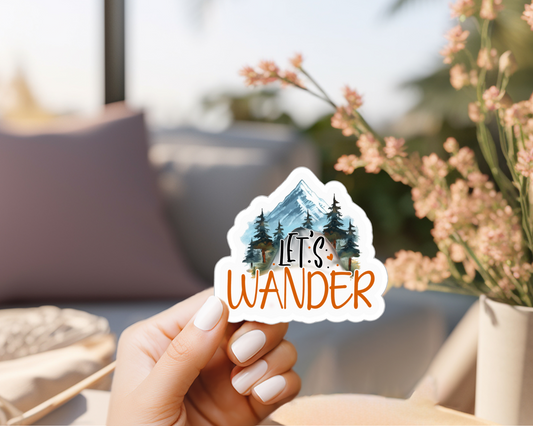 Let’s Wander Sticker