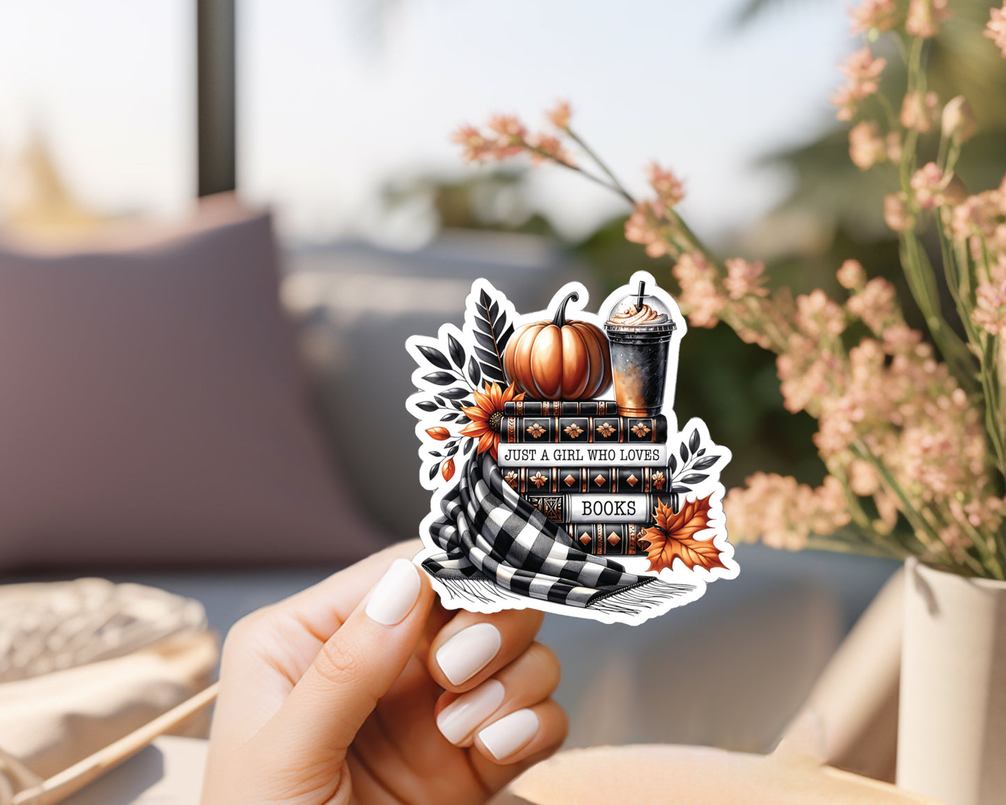 Just a Girl Who Loves Books Sticker